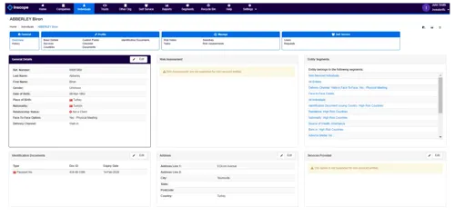 Screenshot of Client Overview Dashboard for Individuals